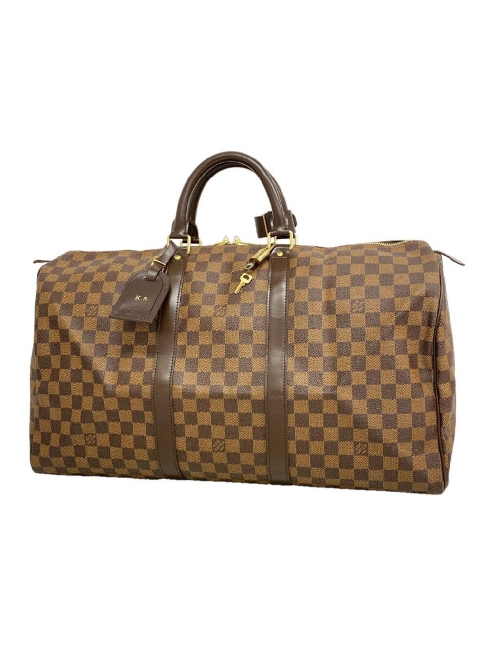Louis Vuitton Boston Bag Damier Keepall 50 Ebene